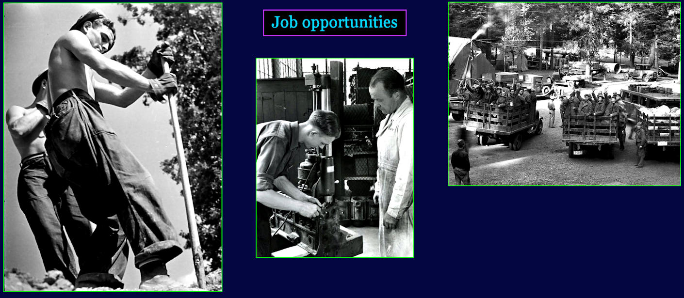 CCC creating jobs, 1930s